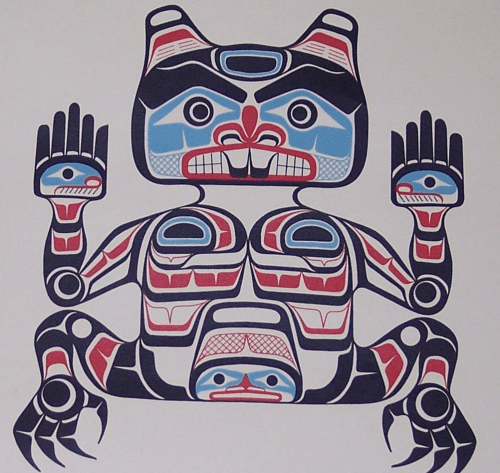 Richard Hunt, "Kwa-quilth Beaver"