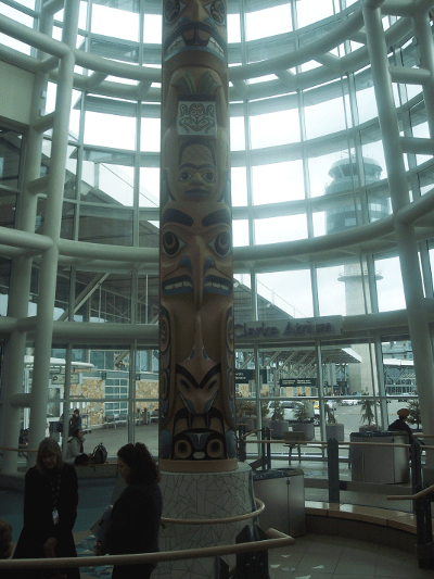An afternoon's tour of the Vancouver airport's First Nation art